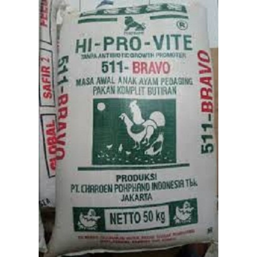Pakan Ayam Hi-vro-vite 511 Beravo 50kg