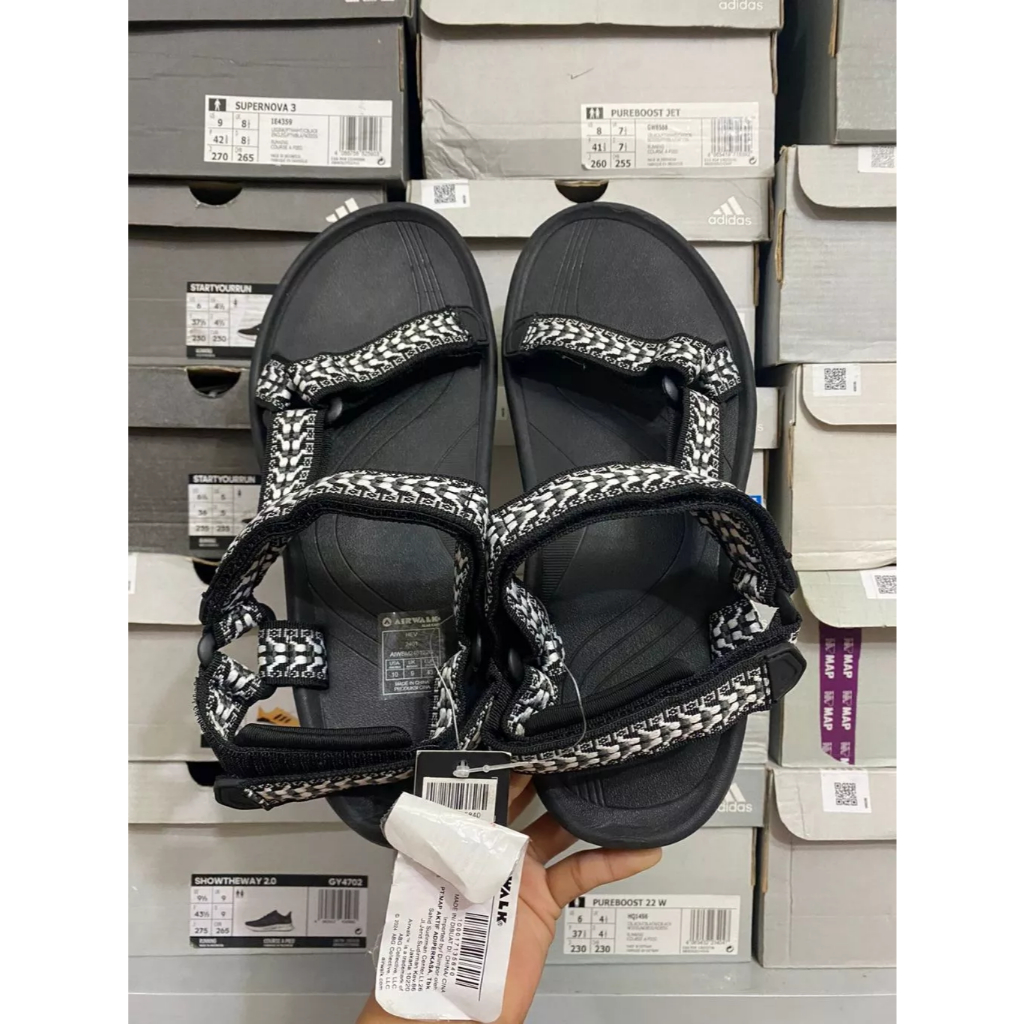 Airwalk Baricade Black Sendal Pria Eva Rubber Airwalk Original