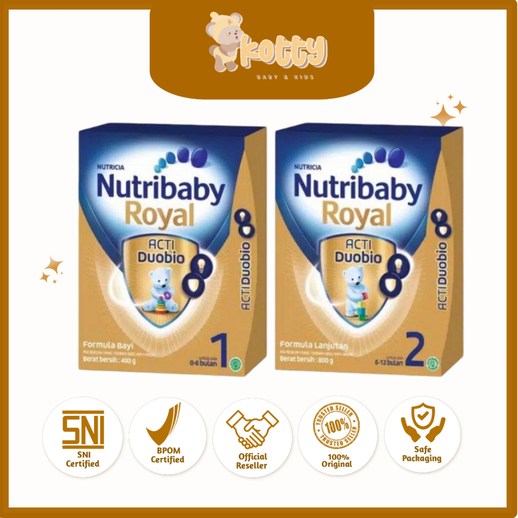 Nutribaby Royal Susu Formula Bayi Bubuk untuk Usia 0-6 dan 6-12 bulan