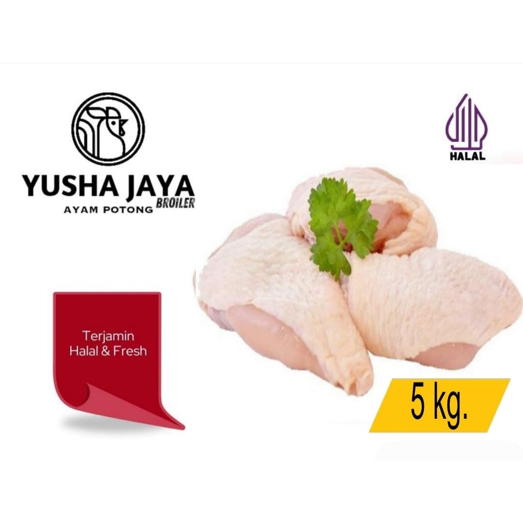 Fillet Paha Ayam Dengan Kulit, Fillet Paha Kulit Berat 5kg, Fillet Paha Ayam Fresh, Fillet Paha Ayam