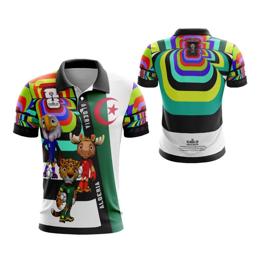 Kaos Algeria Pria Piala Dunia/Jersey Algeria Printing/Baju World Cup 2026 Custom