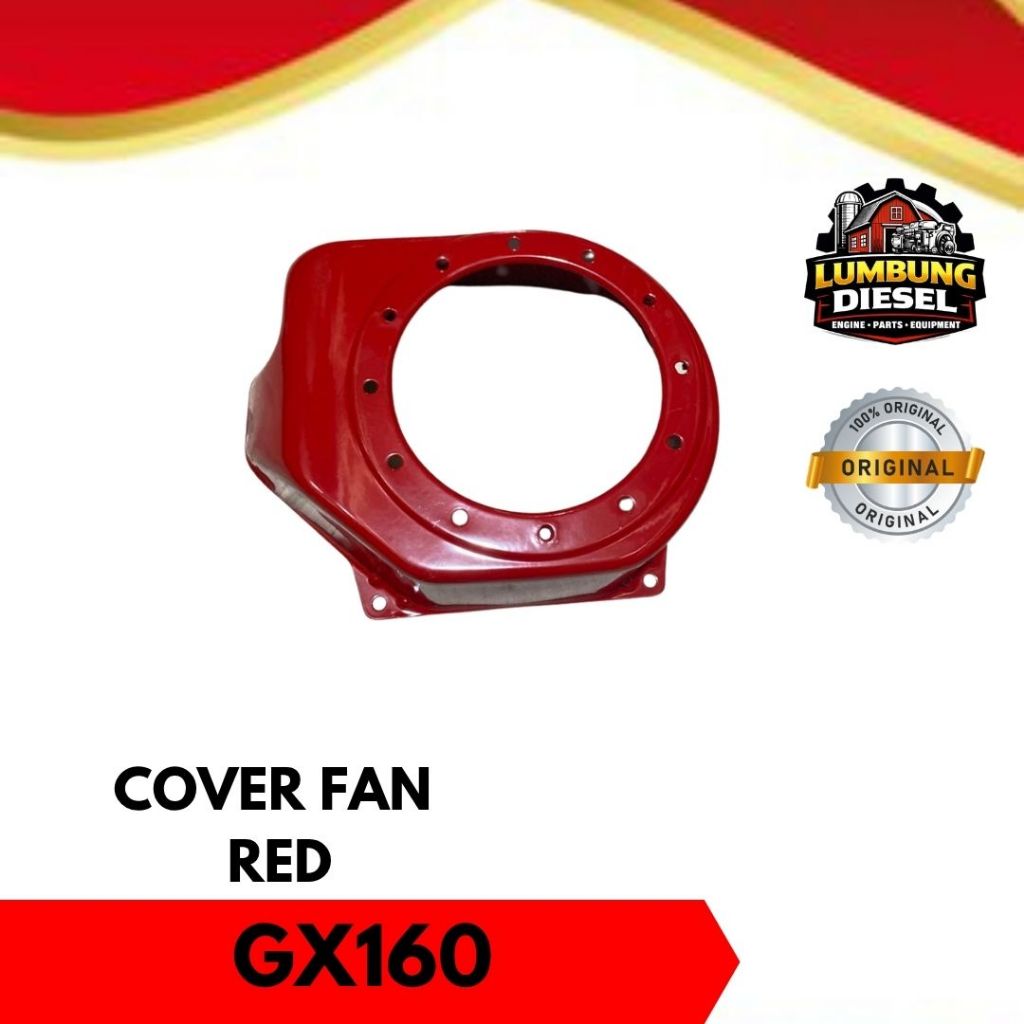 Cover Fan GX160 Merah Original / Tutup Kipas Mesin GX160 / Sparepart Mesin Bensin GX160