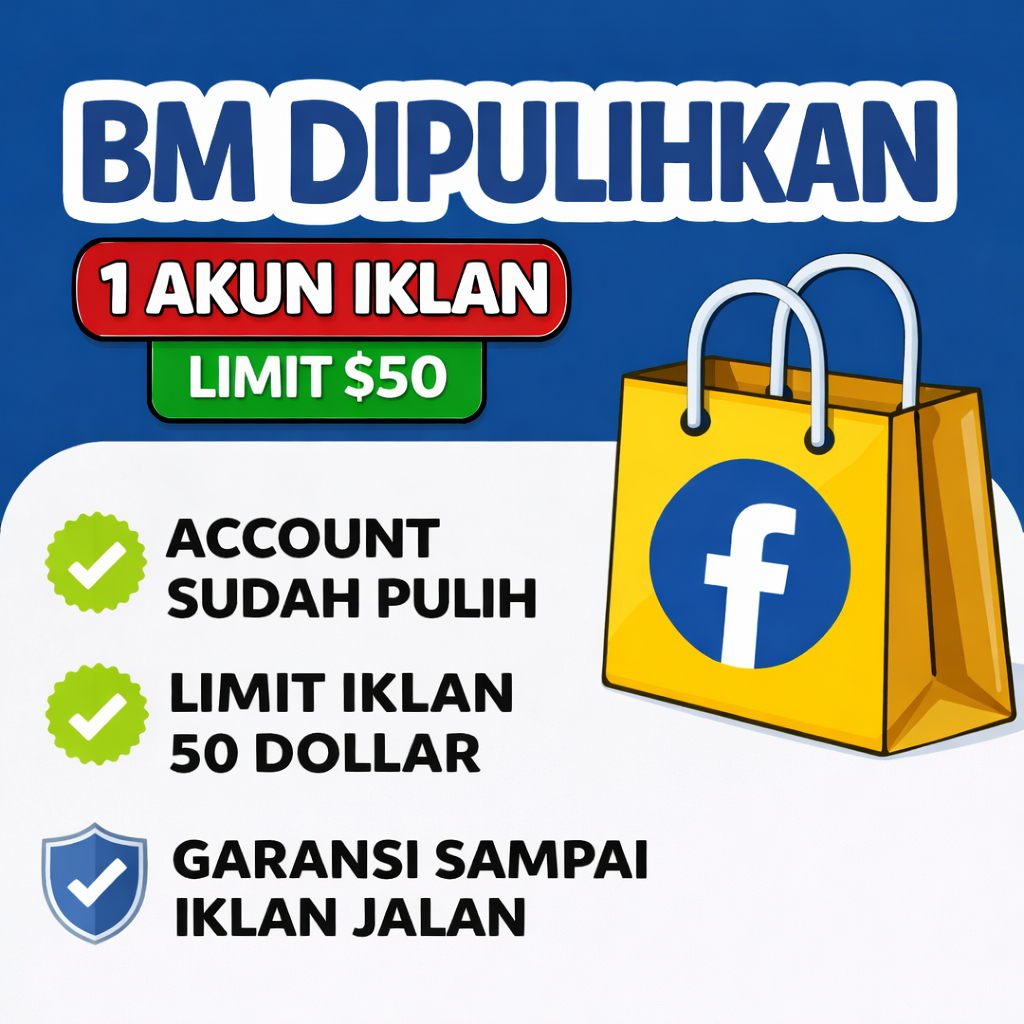 BM Dipulihkan 1 Akun Iklan Limit 50$ Murmer