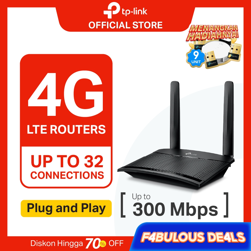TP-Link TL-MR100 | 300 Mbps 4G WiFi Modem | LTE Router | All Operator | SIM Card | MR105 MR6400