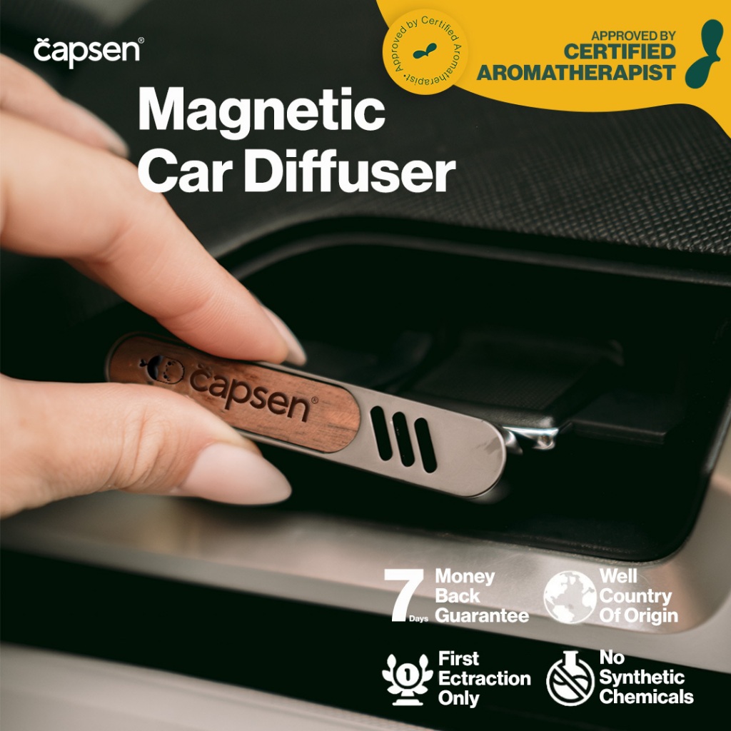 CAPSEN Car Vent Clip Diffuser Mobil Aromatherapy Essential Oil Pengharum Mobil