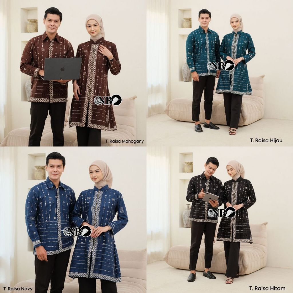 DelaMina Batik couple batik motif Sutena bahan katun warna burgundi, hijau emerald, navy size jumbo