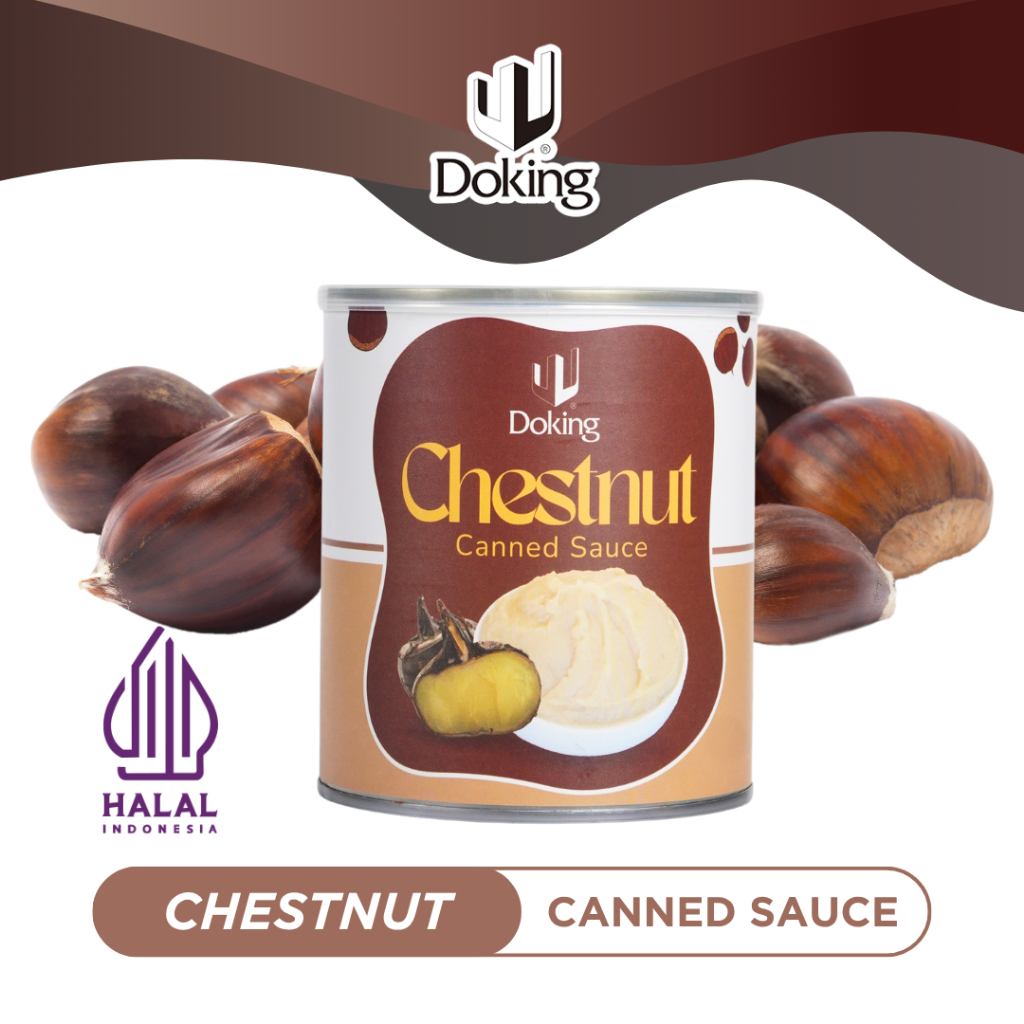 DOKING CHESTNUT CANNED SAUCE - SAUS KACANG KASTANYE KALENG @850GR