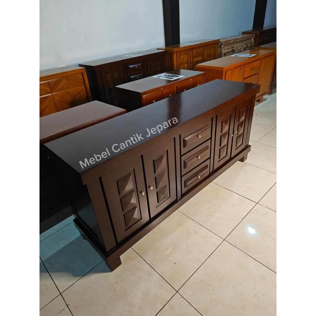 BUFET TV DIAMOND UKURAN 180cm/Meja Tv  Bahan Kayu Jati