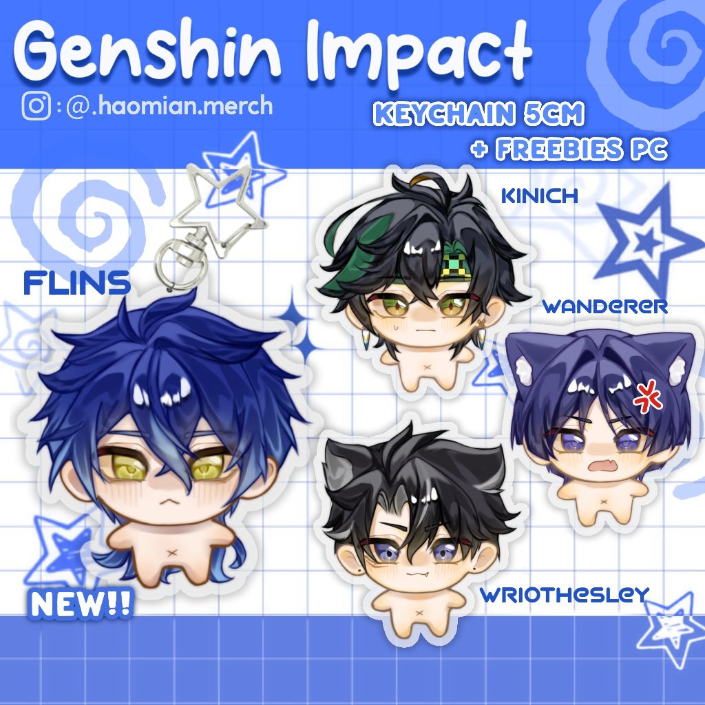 Genshin Impact — FANMERCH KEYCHAIN (MINI VERSION)