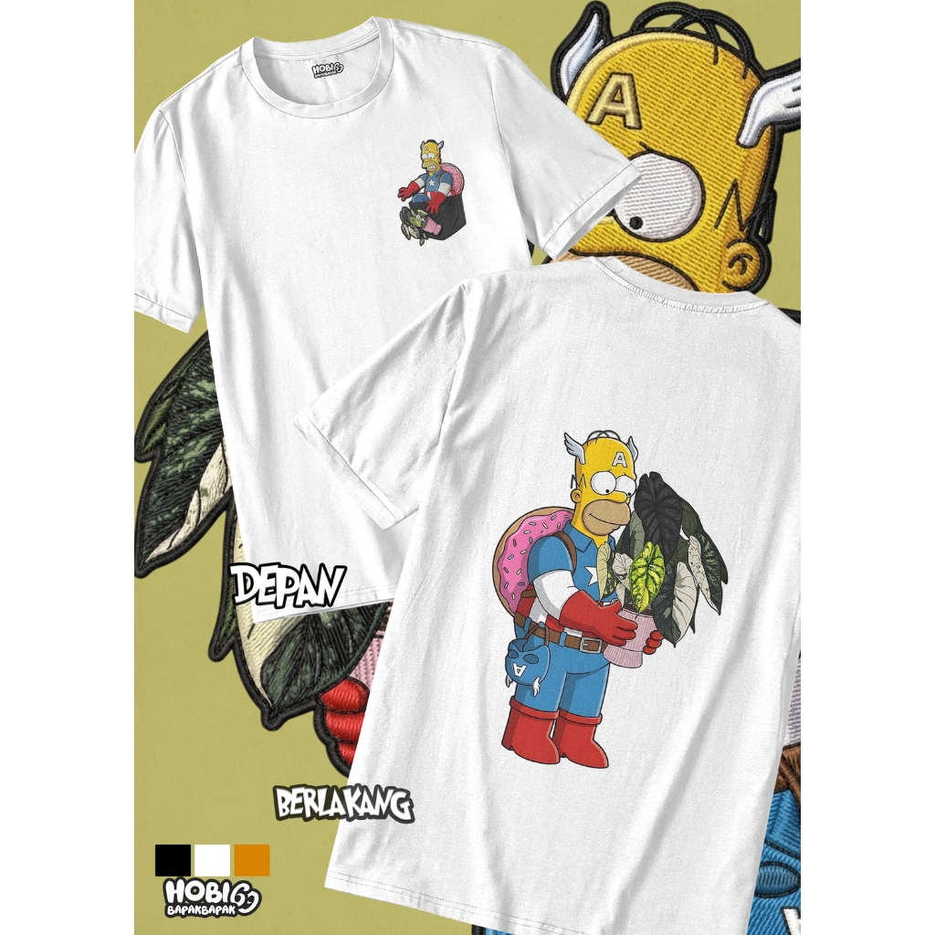 T-Shirt Kaos Plants/Tanaman AROID "The Simson & Allocasia"  Design Premium
