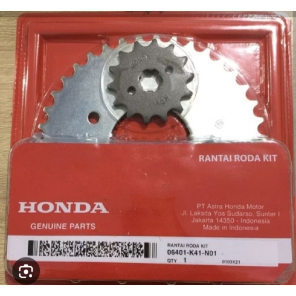 06401-K41-N01 HGP AHM 100% GER SET GEAR SET GEARSET SUPRA X 125 FI INJEKSI 100% ORIGINAL AHM BUKAN A