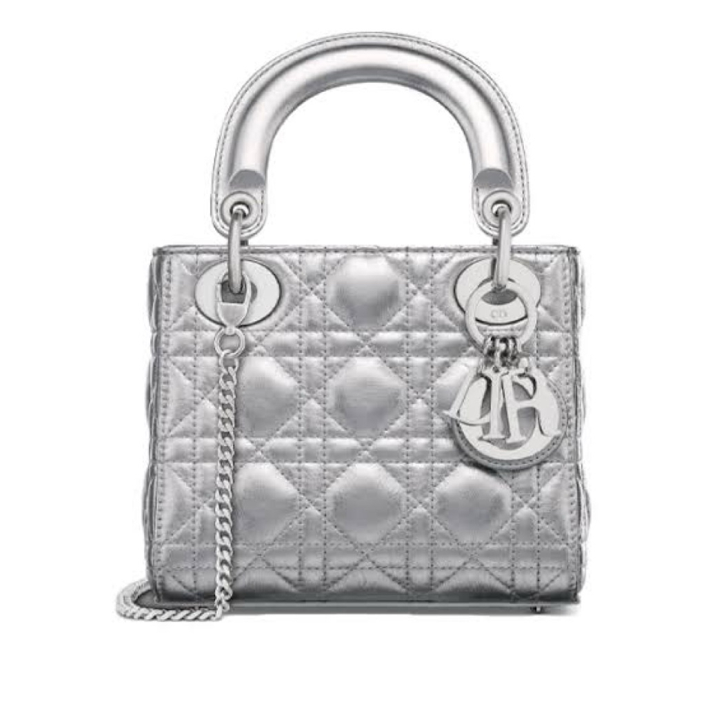 Tas Mini Lady Dior Silver Preloved