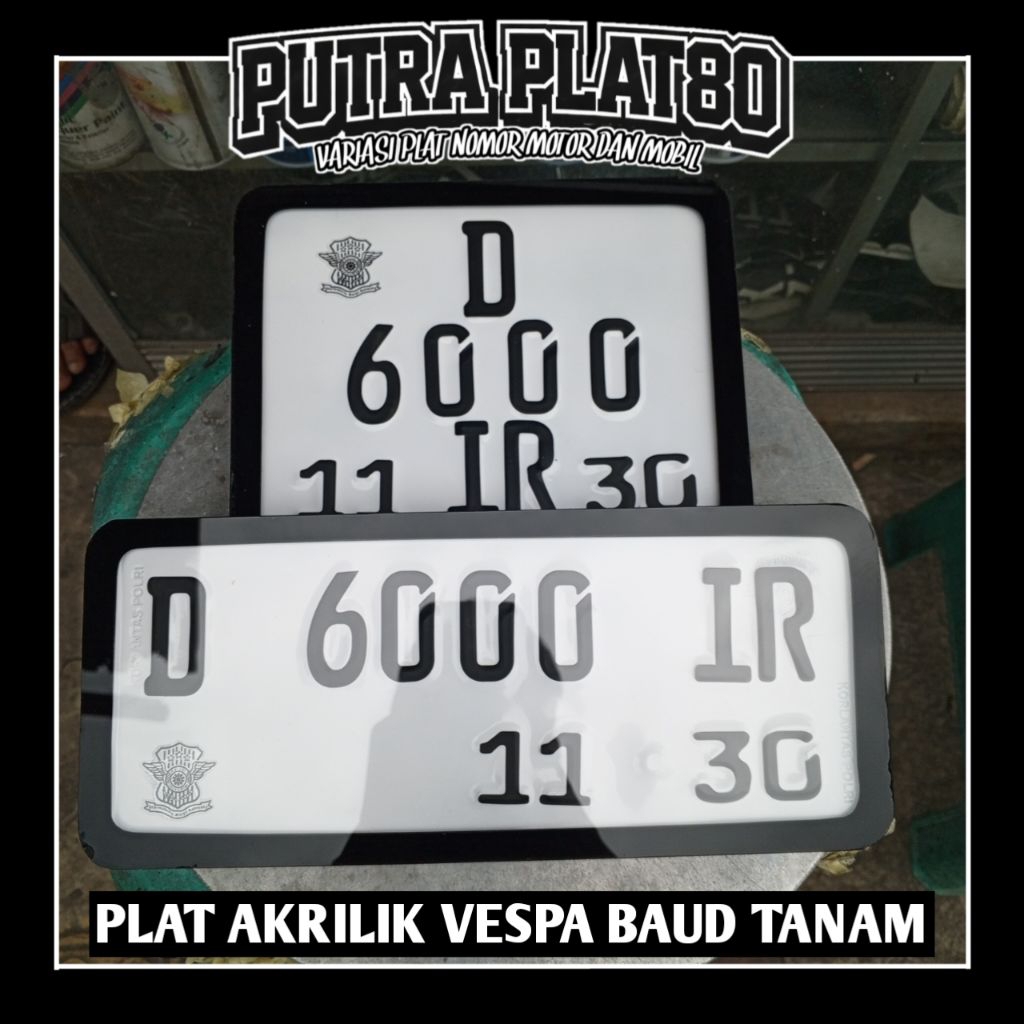 plat akrilik untuk tipe vespa