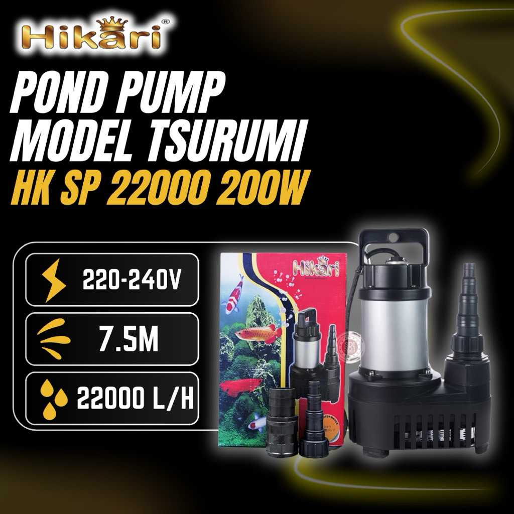 Hikari SP 22000 250W 22000L/H / Model Tsurumi / Sirkulasi Aquarium