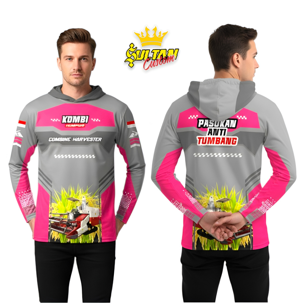 Jersey Combine Harvester Jersey Petani Modern kaos komunitas Petani Keren