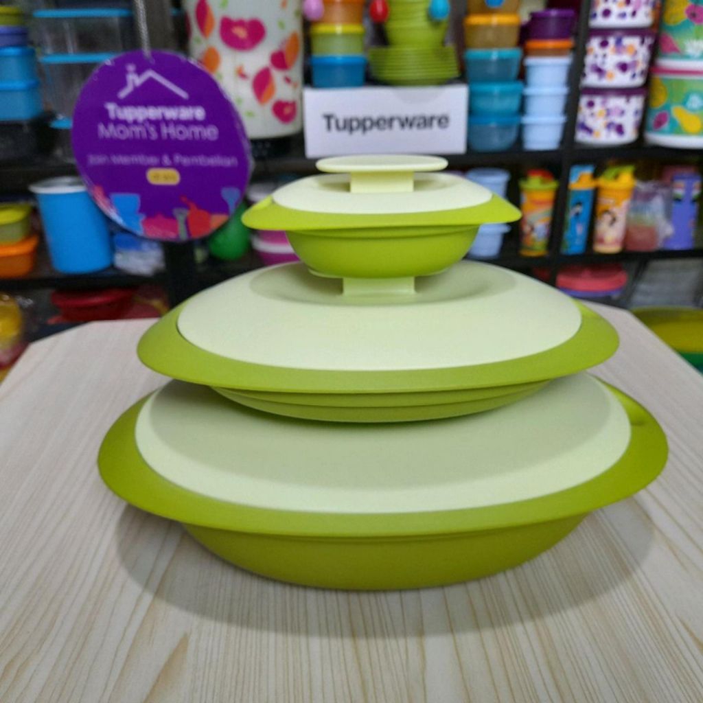 TUPPERWARE BLOSSOM HIJAU RAKITAN TANPA SENDOK
