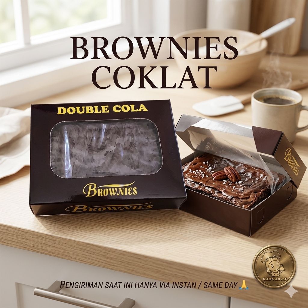 Brownies Coklat / Kue Brownies Coklat Double Cola / Brownies Coklat Mini