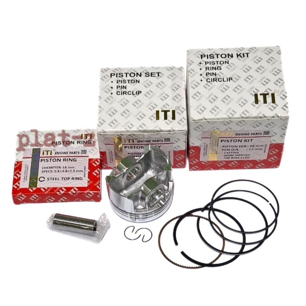 PISTON KIT CASTING/RACING DOME MENTAH 58mm PIN 13mm/15mm