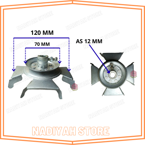 Puli Dinamo Wash Mesin Cuci As 12mm Pully Dinamo Pencuci Pully Wash As 12 mm Berkualitas