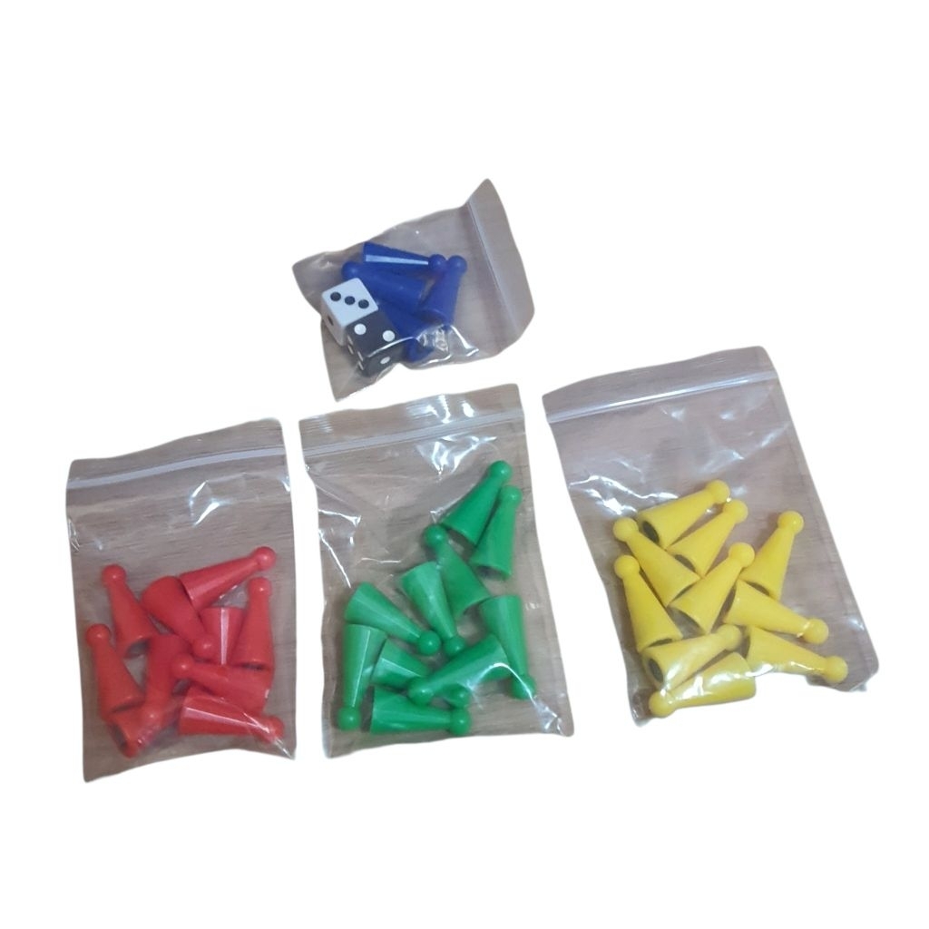 Bidak Set Ludo Ular Tangga Magnet 3in1