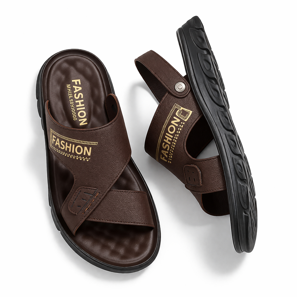 Sandal Gunung Kulit Pria Sendal Outdoor Anti Putus Terbaru 2026 Anti Licin Kasual Fashion