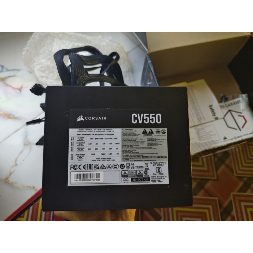 psu corsair cv550 watt