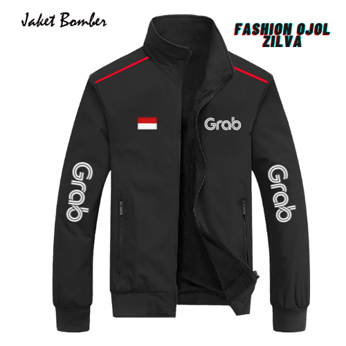 jaket bomber grab terbaru 2026 / jakey pria / jaket motor grab gojek cod