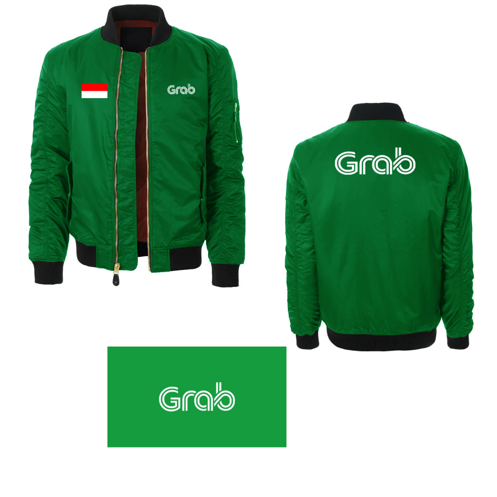 Terbaru.. jaket bomber Jakeet Bomber Hijau Thailand  grab /Jakeet Bomber Hijau GRB 2026