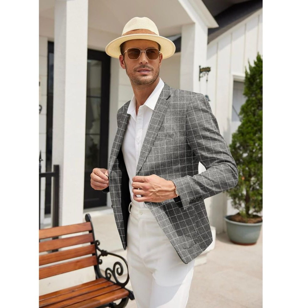 Jas Blazer Kotak-kotak / Jaz Kotak-kotak Pria / Jas Tartan / Jas Motif Kotak