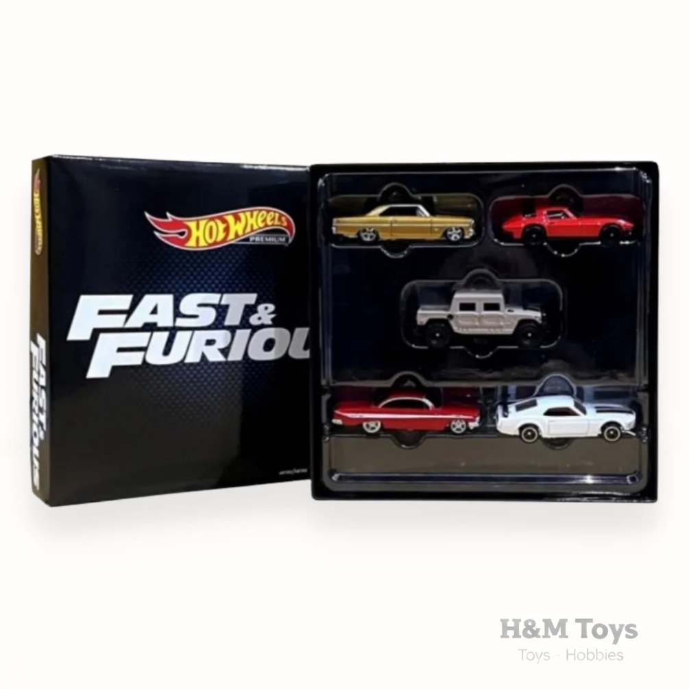 Hot Wheels Fast & Furious Premium Bundle - Hot Wheels Premium Isi 5 Mobil FF Movie - HKF07
