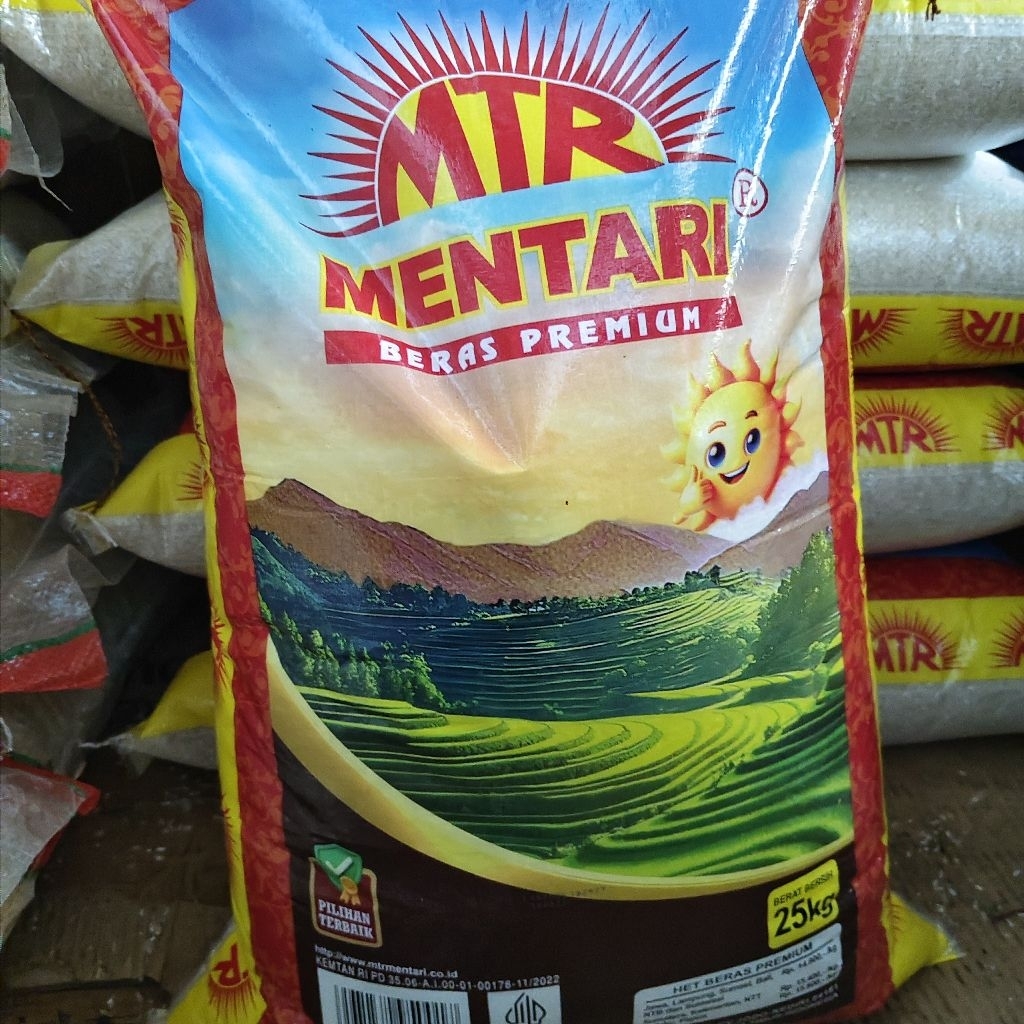 [PILIO] 1 Sak Beras Merek MENTARI 25kg Khusus Instant