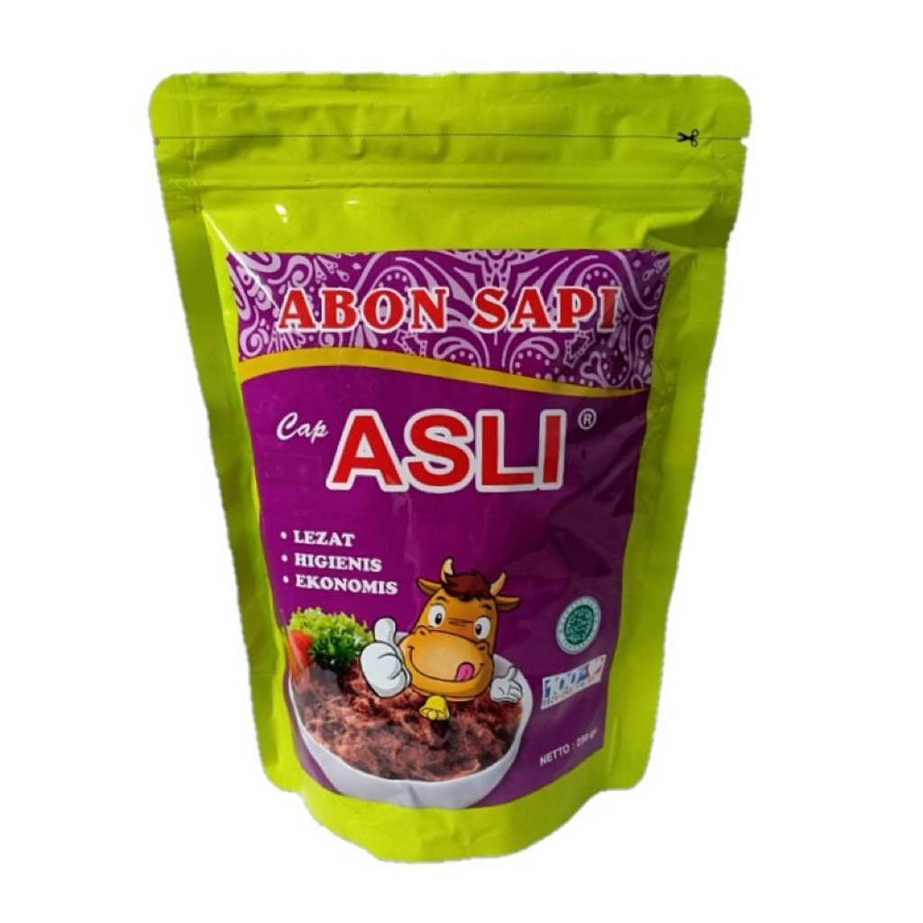 ABON SAPI CAP ASLI RESEALABLE ZIPLOC DARI BOYOLALI Rasa Manis & Pedas