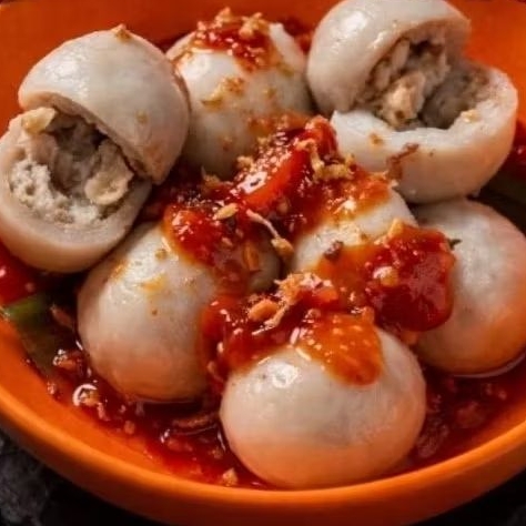 BASO ACI CILOK JEPRET ISI AYAM SUIR PEDAS UKURAN SEDANG ISI 30