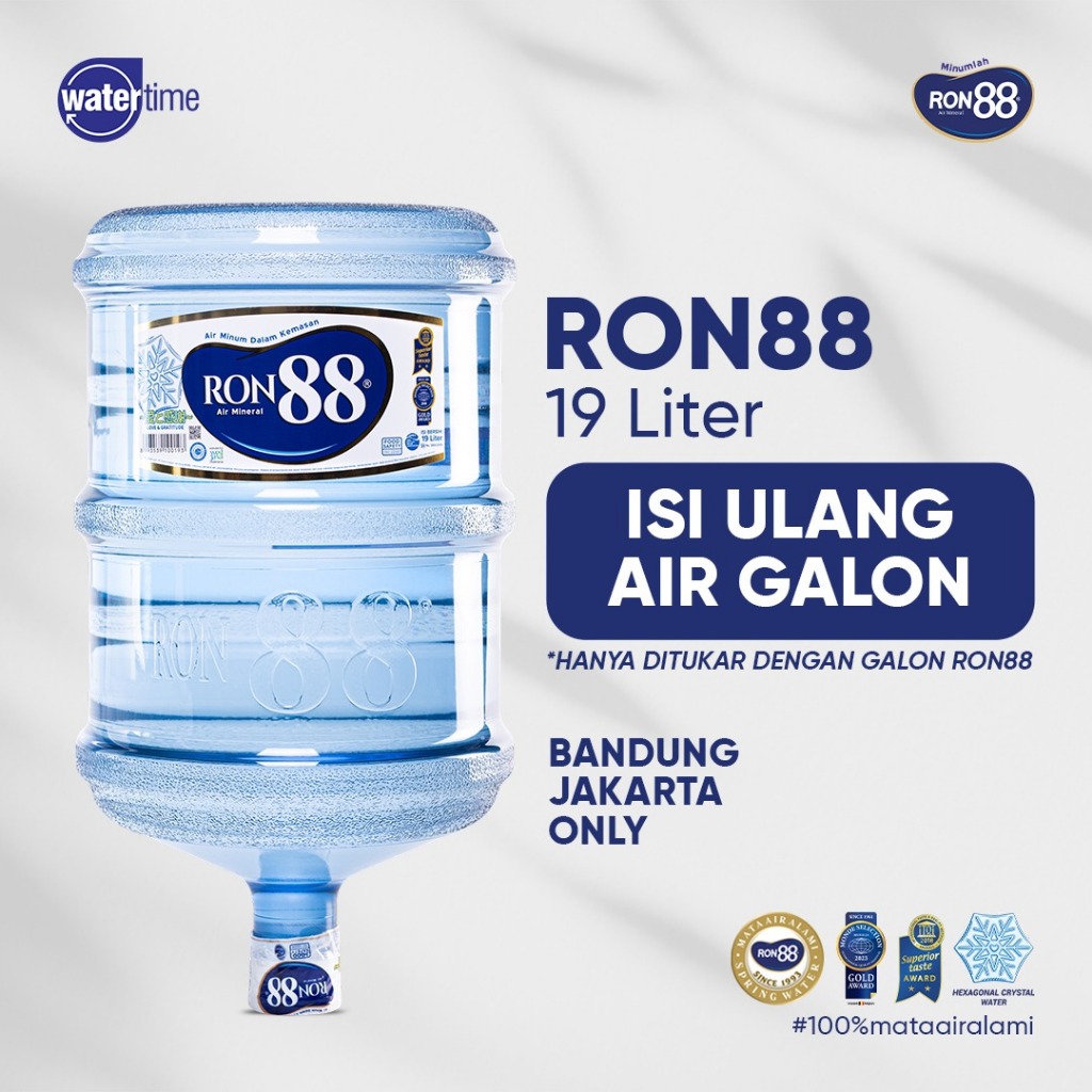 Isi Ulang Air Galon RON88 19 liter Pembelian Minimal 5 Galon