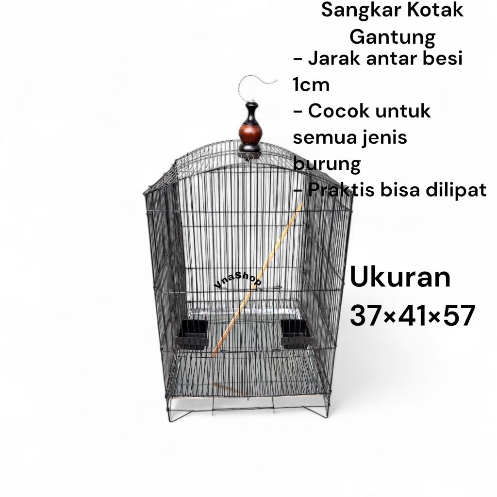 SANGKAR BURUNG KOTAK BESI BISA DILIPAT