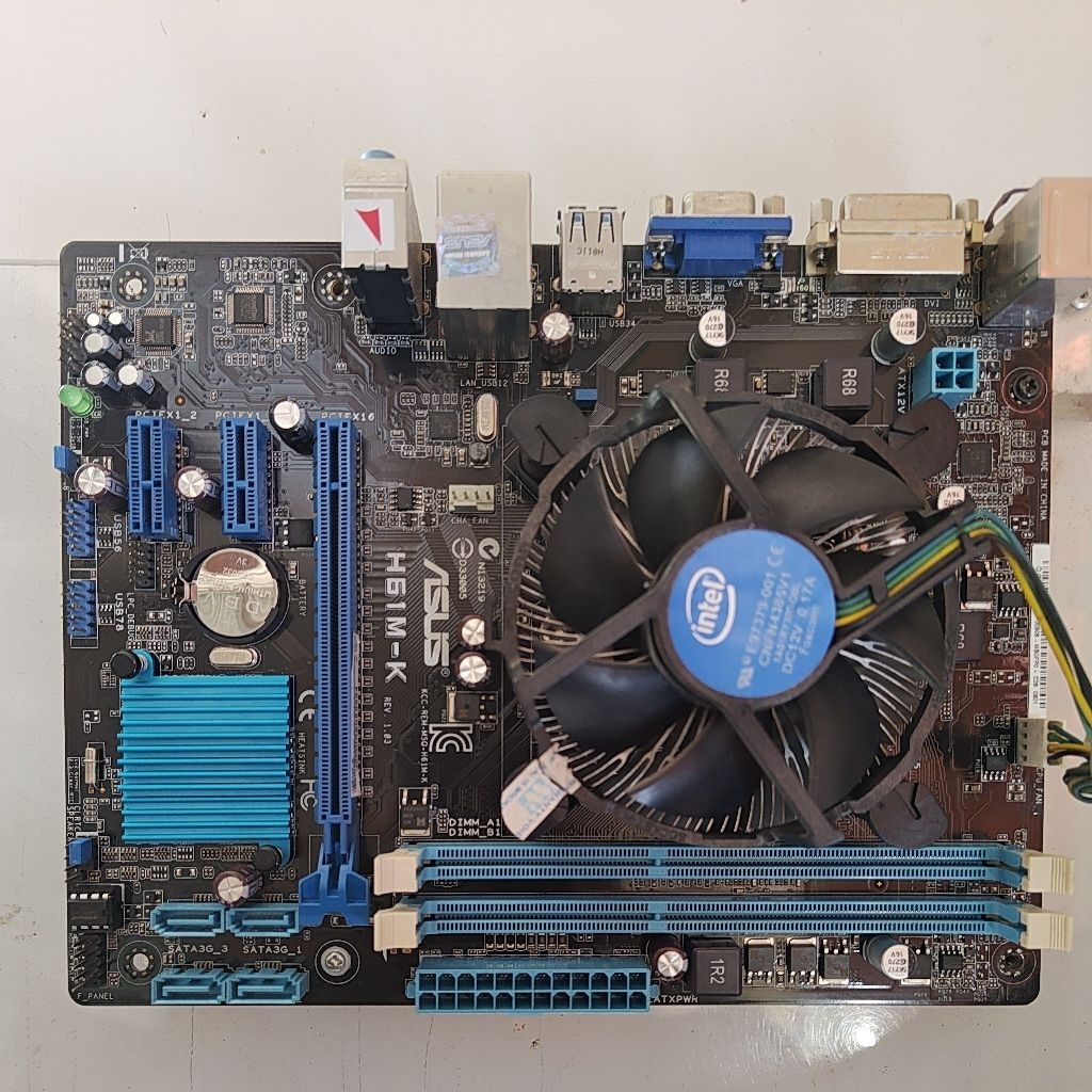 motherboard asus H61M-K+prosesor core i3-3240 CPU @3.40GHz