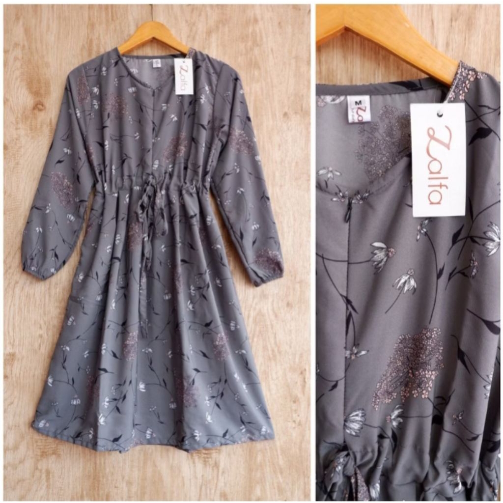 Preloved Tunik by Zalfa / Tunik motif / Tunik wanita murah