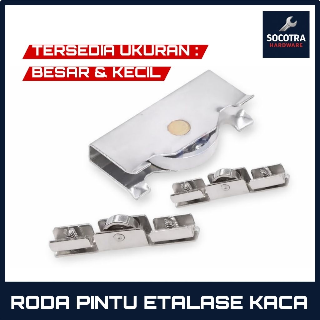 Roda Matex Besar Kecil Premium / Roda Etalase Kaca Sliding Sleding / Roda Etalase / Roda Showcase Ro