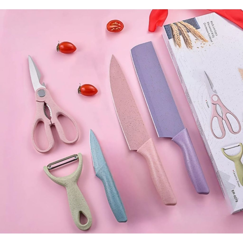 PISAU SET/KITCHEN KNIFE CORRUGATED