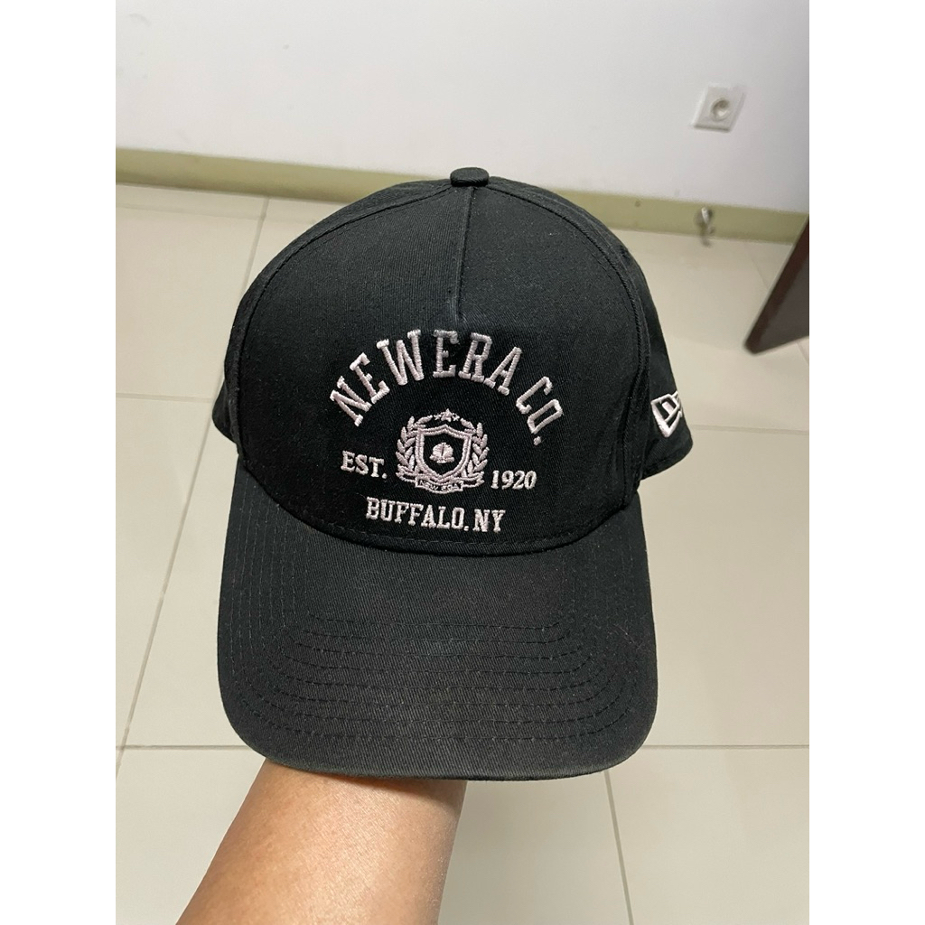 Topi New Era 1920 College A Frame Ball Cap Black Original Preloved