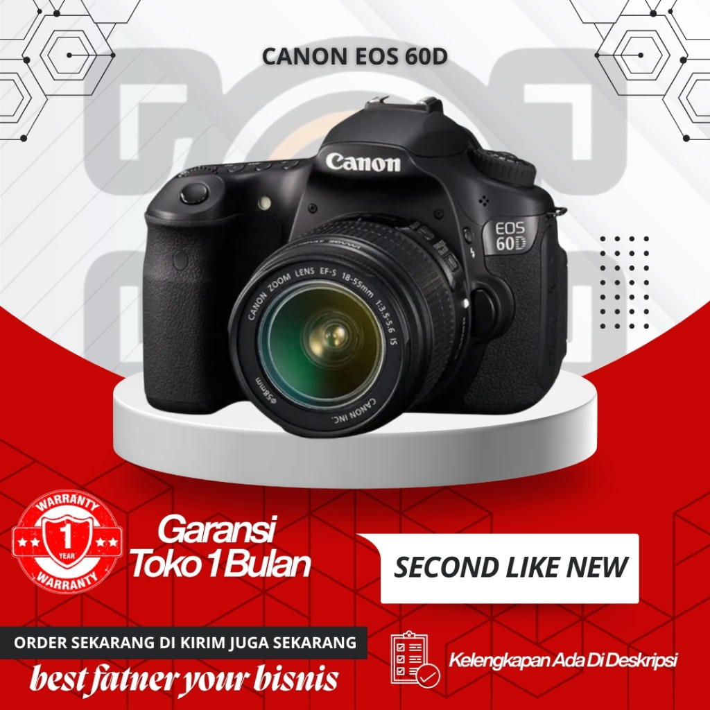 KAMERA CANON EOS 60D BODY ONLY MULUS TERMURAH - KAMERA CANON SEMI PRO TERMURAH