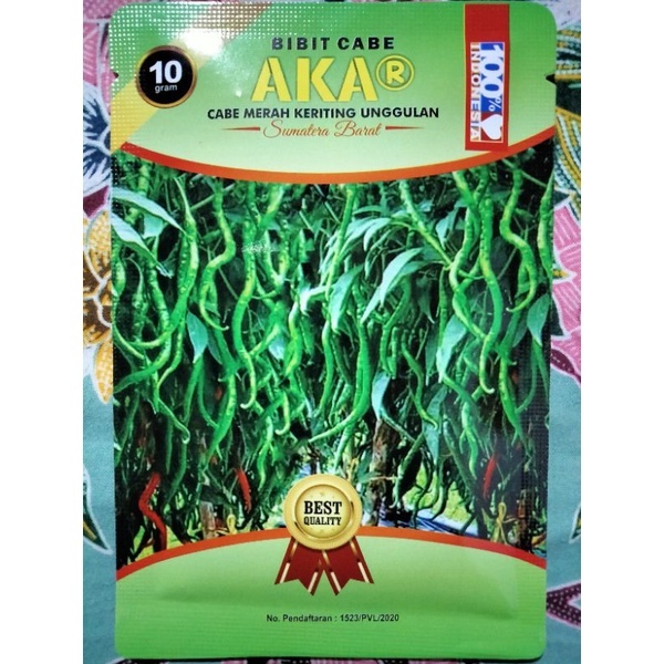 Cabai AKAR 10 Gram - Benih Cabai Merah Keriting AKAR - CMK AKAR - Bibit Cabai AKAR