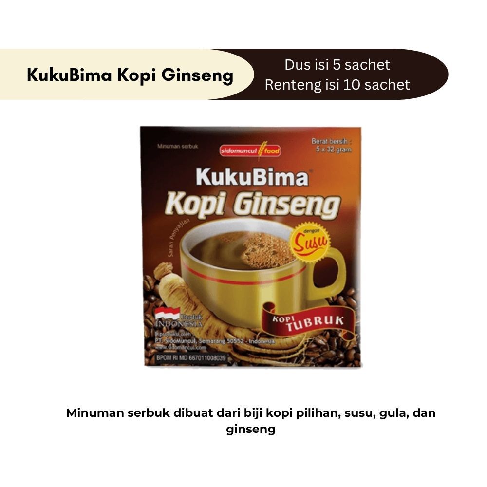 Sidomuncul KukuBima Kopi Ginseng 1 Pack 10 Sachet