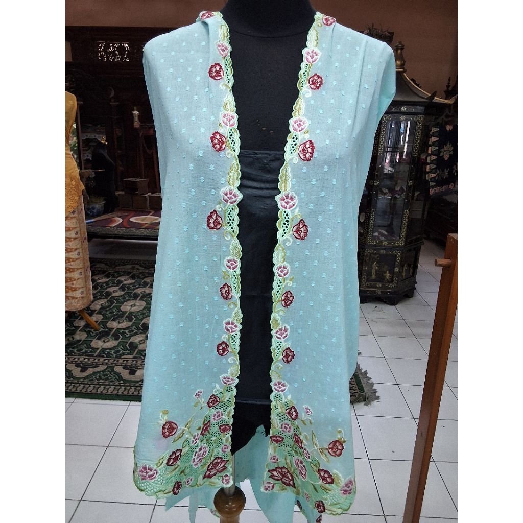 Bahan Kebaya Bordir/Bahan Kebaya Bordir Encim/Bahan Kebaya Encim/Bahan Kebaya Bordir Panjang/Bahan K