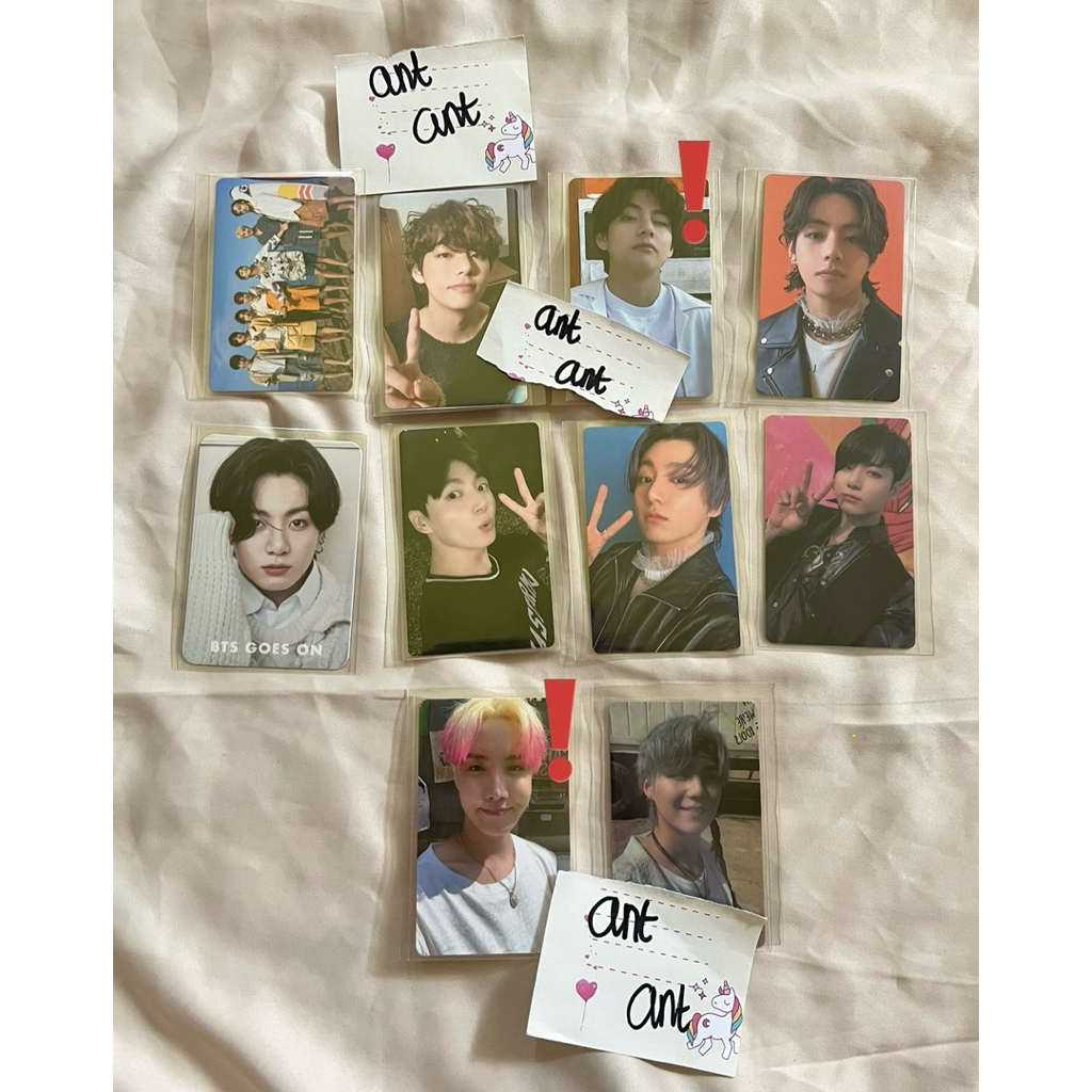PHOTOCARD PC OFFICIAL BTS JUNGKOOK JK JHOPE SUGA YOOGI LUCKY DRAW M2U DICON JAPAN DOUBLESIDE BUTTER 
