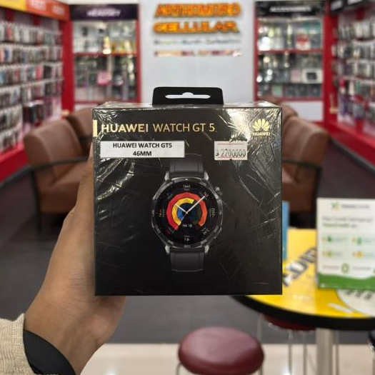 (HANDPHONE SECOND) HUAWEI WATCH GT5 46MM BLACK - TIDAK GARANSI