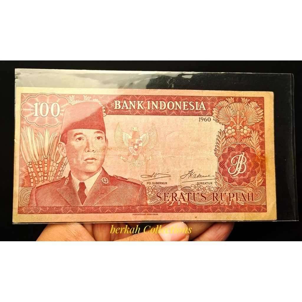 100 rupiah seri sukarno tahun 1960