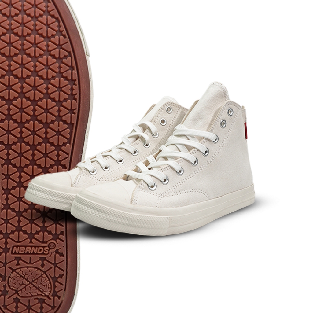SEPATU TPS PARCHMENT WHITE HI NOBRANDS FOOTWEAR