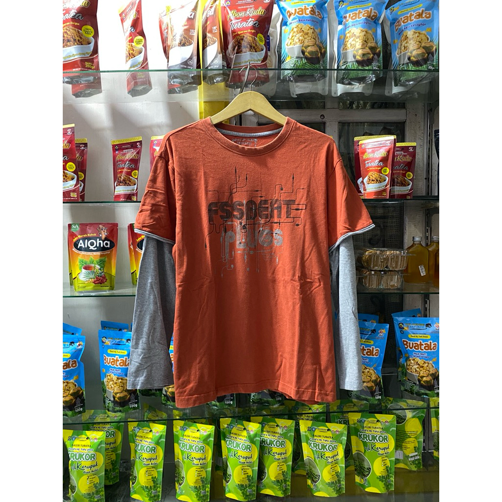 KAOS PANJANG DOBLE LAYER L FIT XL
