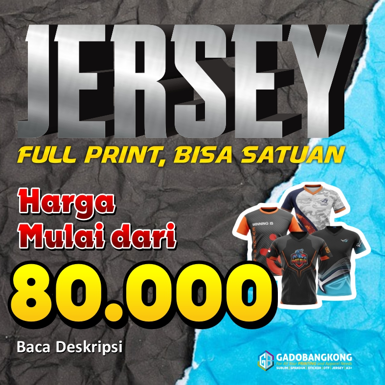 JERSEY FULL PRINT CUSTOM | JERSEY FUTSAL | JERSEY SEPAK BOLA | JERSEY SEPEDA DLL